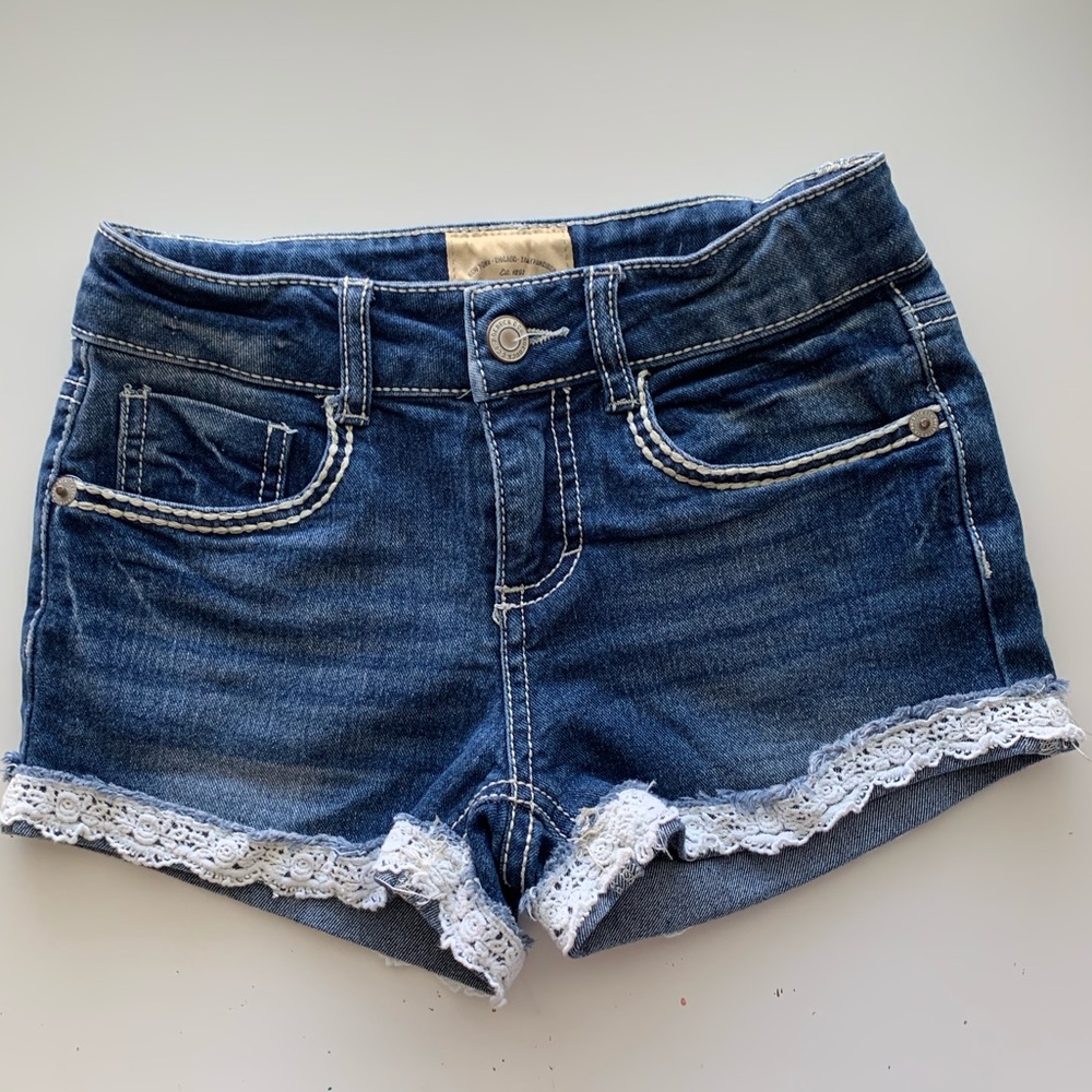 Roebuck & Co. Jean shorts with lace